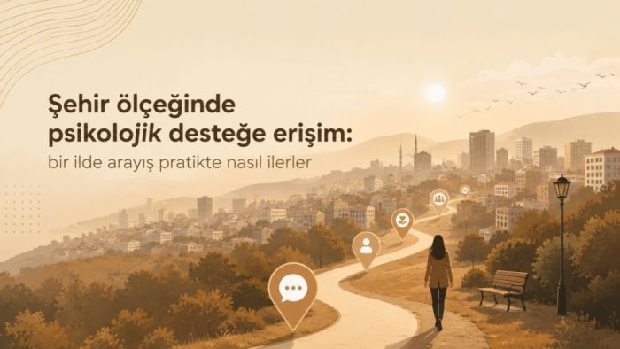 Şehir ölçeğinde psikolojik desteğe erişim: bir ilde arayış pratikte nasıl ilerler